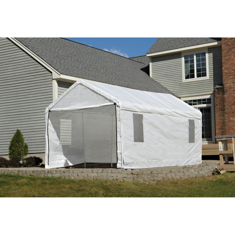 ShelterLogic Enclosure Kit with windows for the MaxAP Canopy 10 x 20 ft. Reviews Wayfair